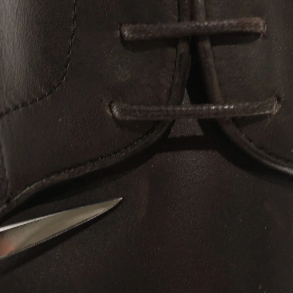 Di Bianco NWD Derby Dress Shoes Size 8.5 US in Dark Brown Leather Made in Italy